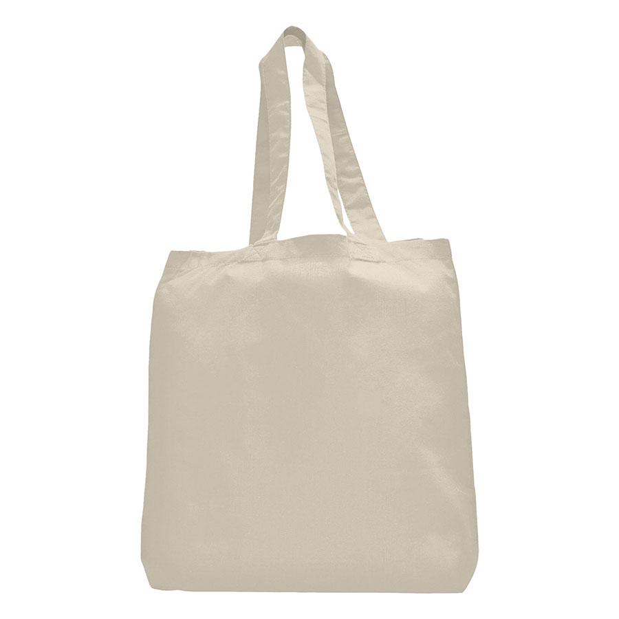 7 oz Cotton Canvas Tote Bag - 10"x14" w/ - 5"G - 20"Handle 18