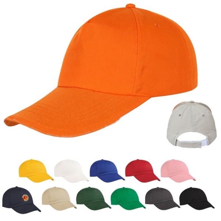 5 Panel Cotton Baseball Cap 2