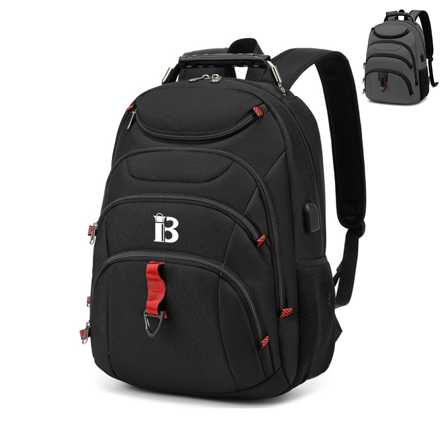 Nylon Laptop Backpack For Men Stylish College Bookbag 7
