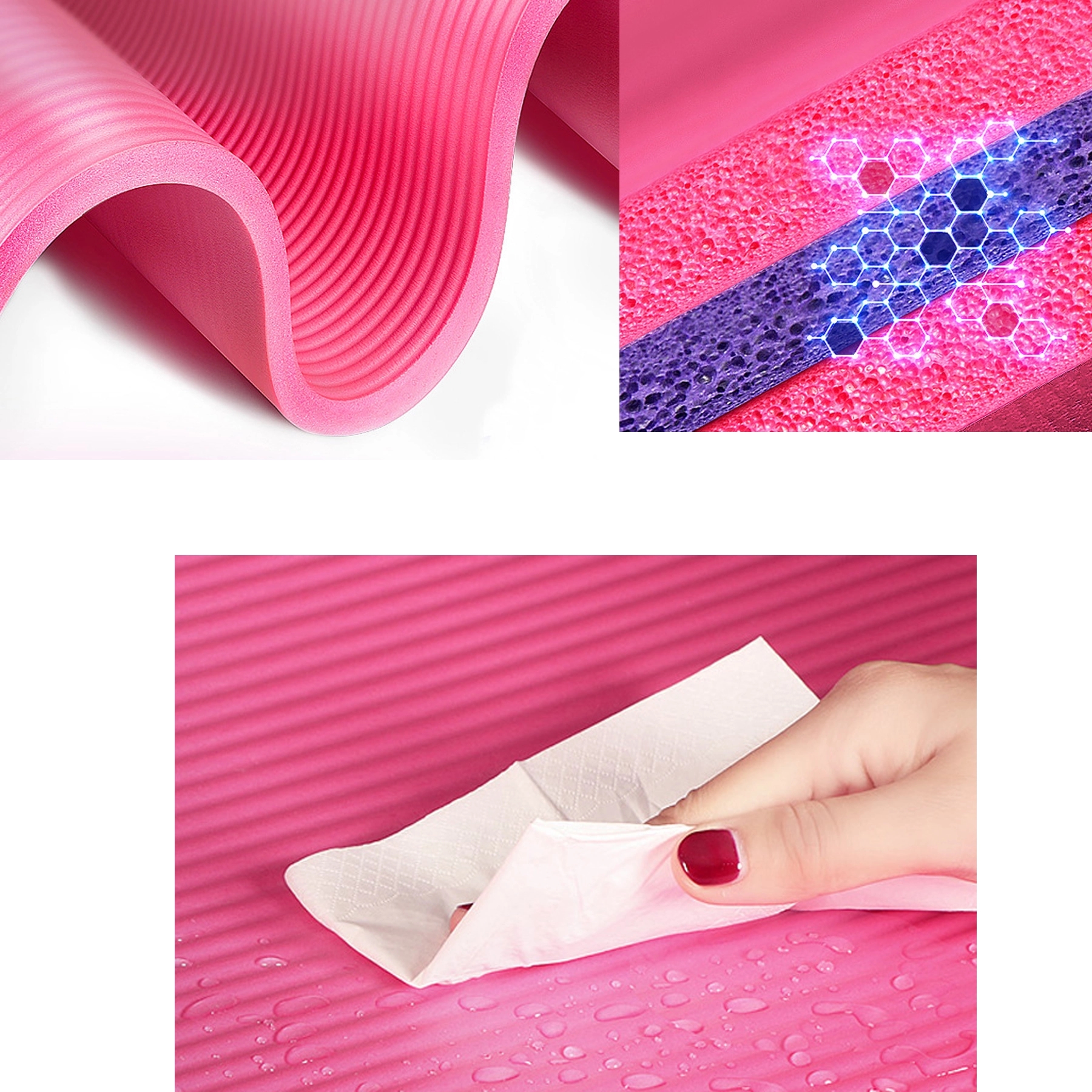 Yoga Mat Exercise Gym Fitness Equipment with Carrying Strap 6