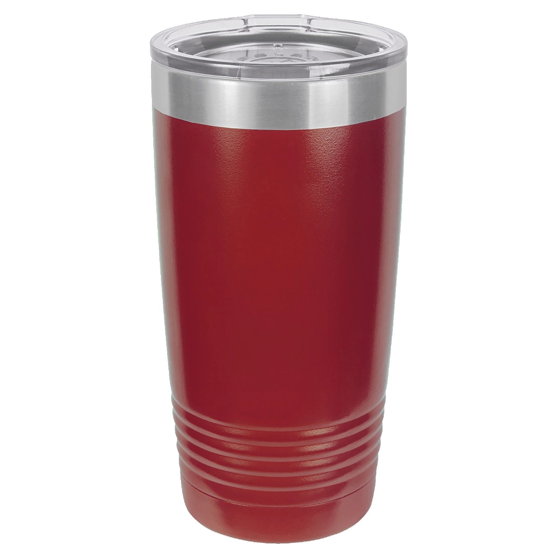20 Oz. Maroon Red Vacuum Insulated Tumbler w/Clear Lid 23