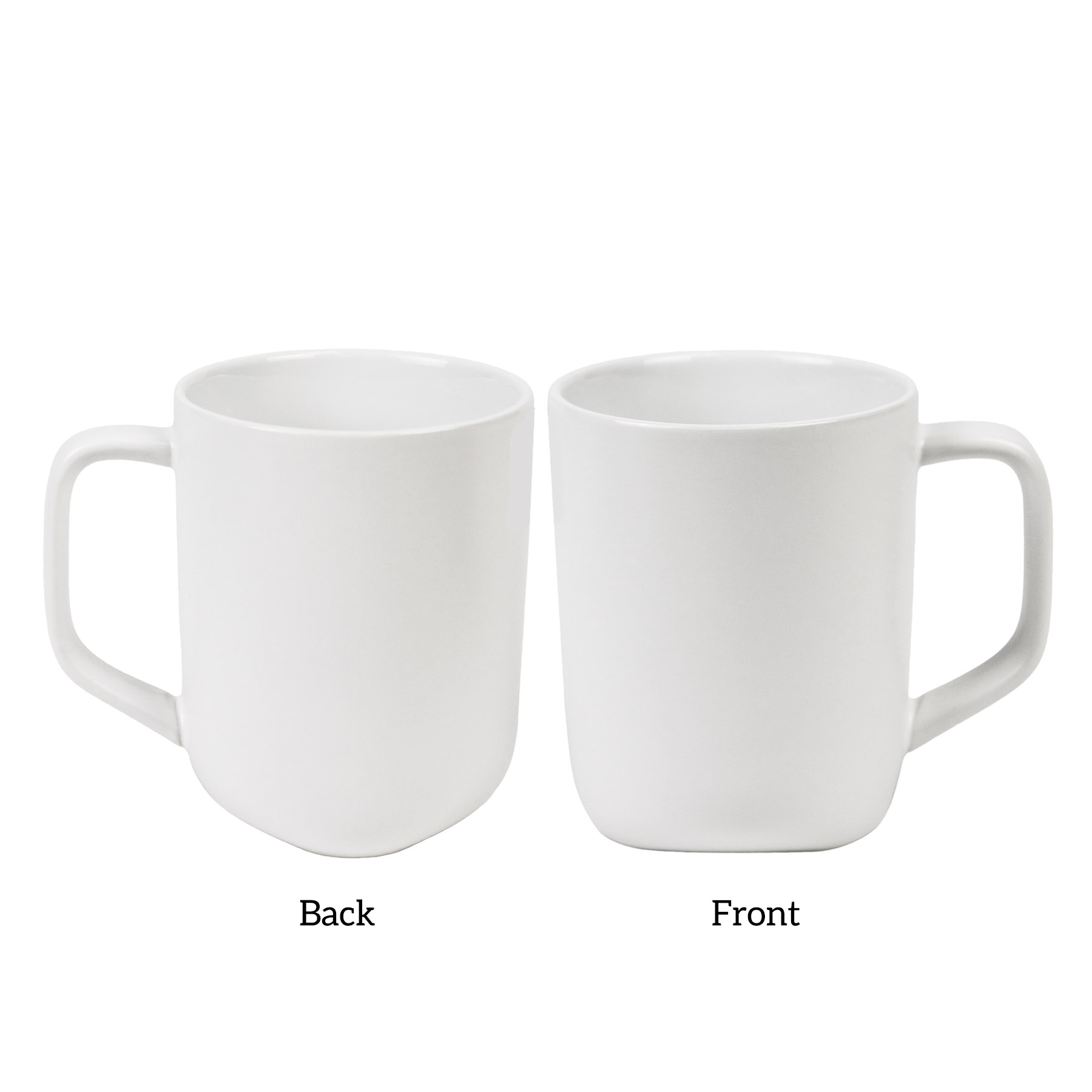 18 oz. Triangle Bottom Recycled Ceramic Coffee Mug w/ Gift Box 8