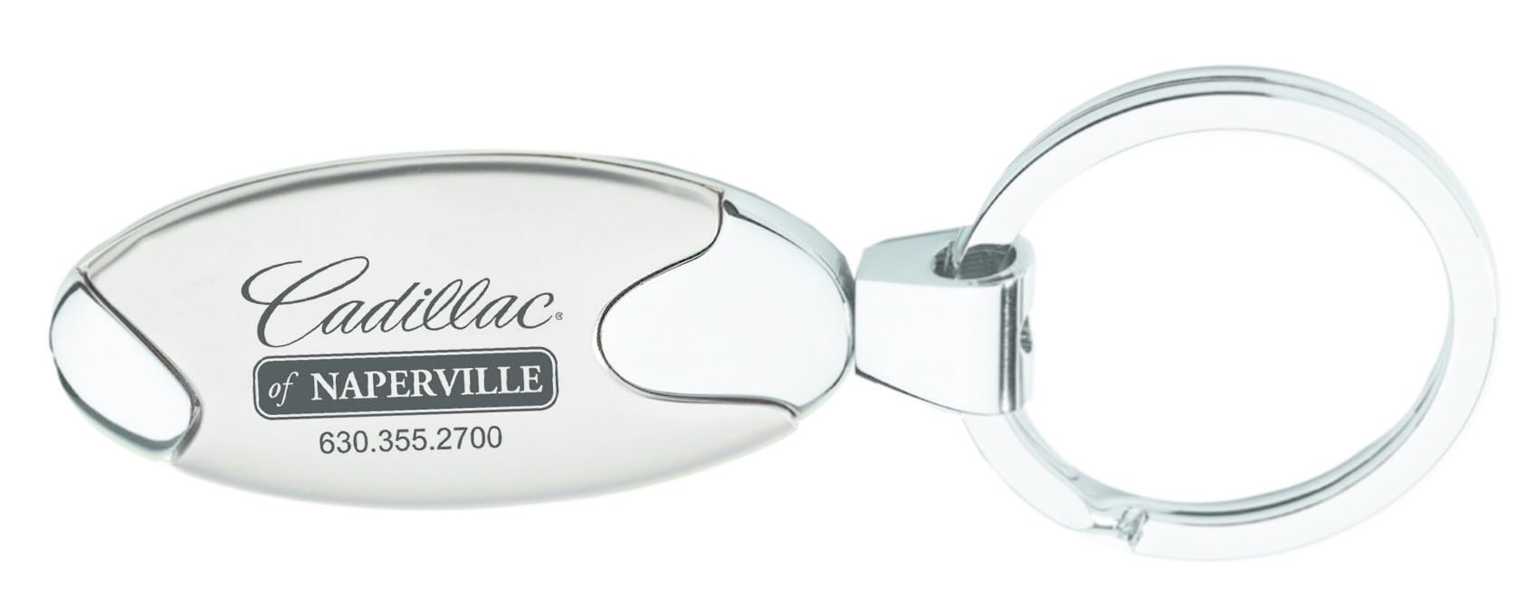 Millennium Series Oval Two Tone Keychain