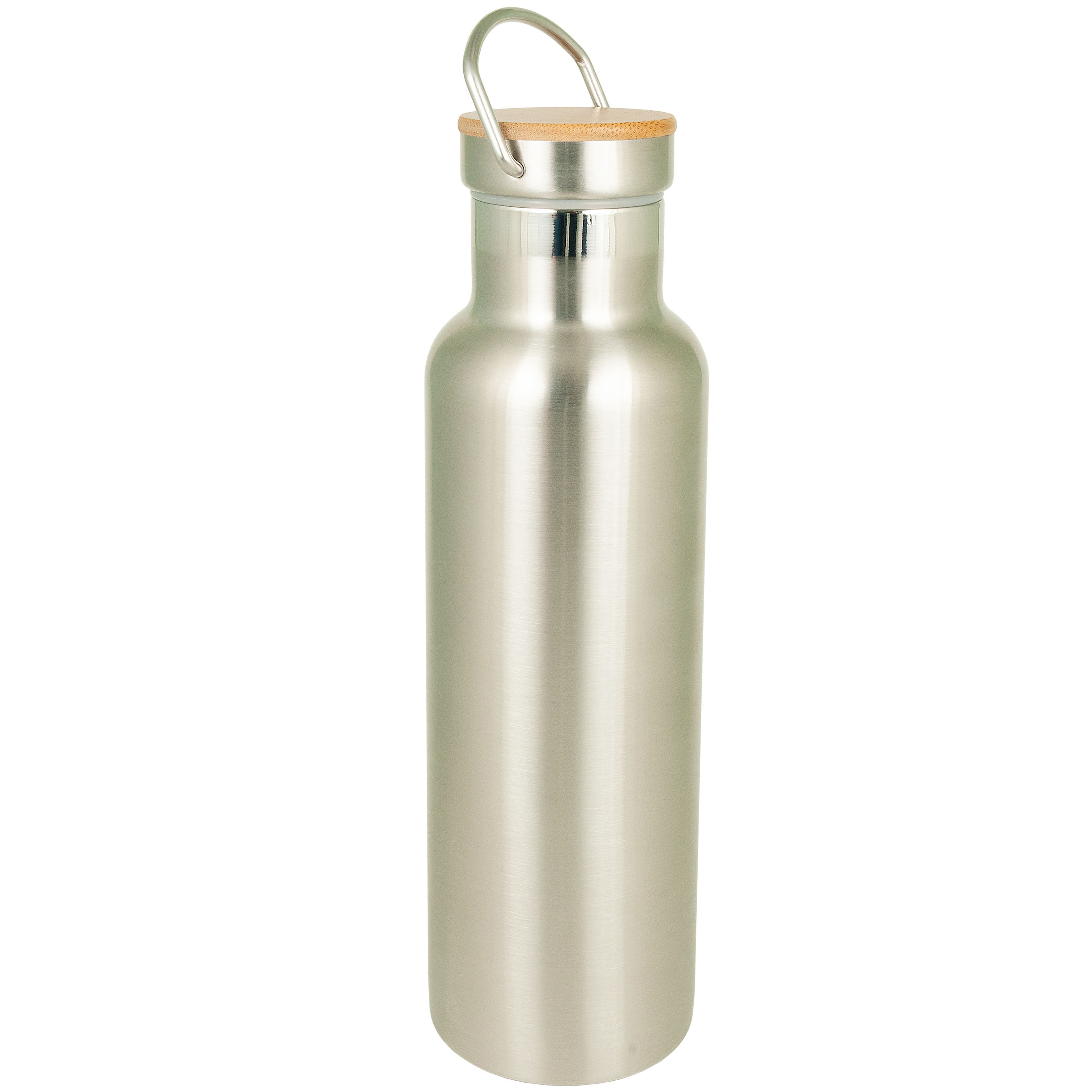 20 Oz. Bedford Double Walled Stainless Water Bottle with Bamboo Lid, custom water bottle with logo imprint 4