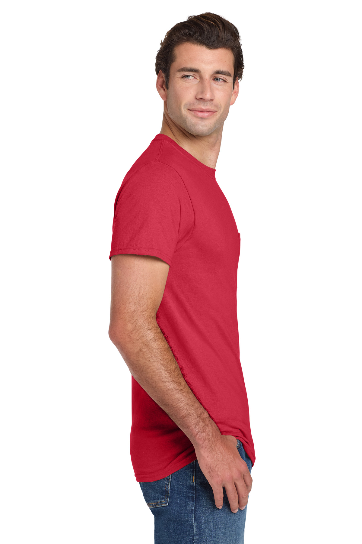 Jerzees - Dri-Power 50/50 Cotton/Poly Pocket T-Shirt. 29MP 143