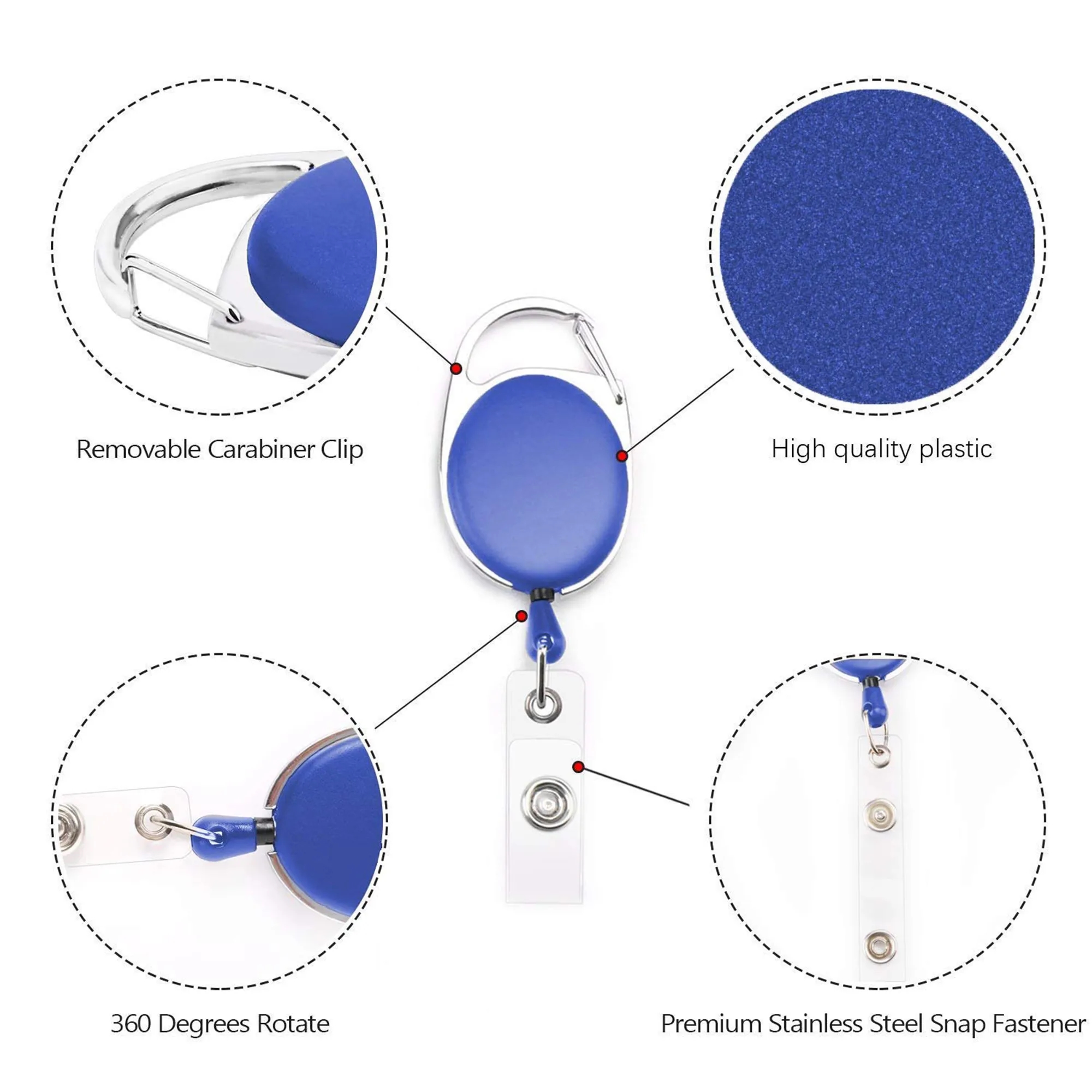 Durable Easy Pull Telescopic ID Buckle 4