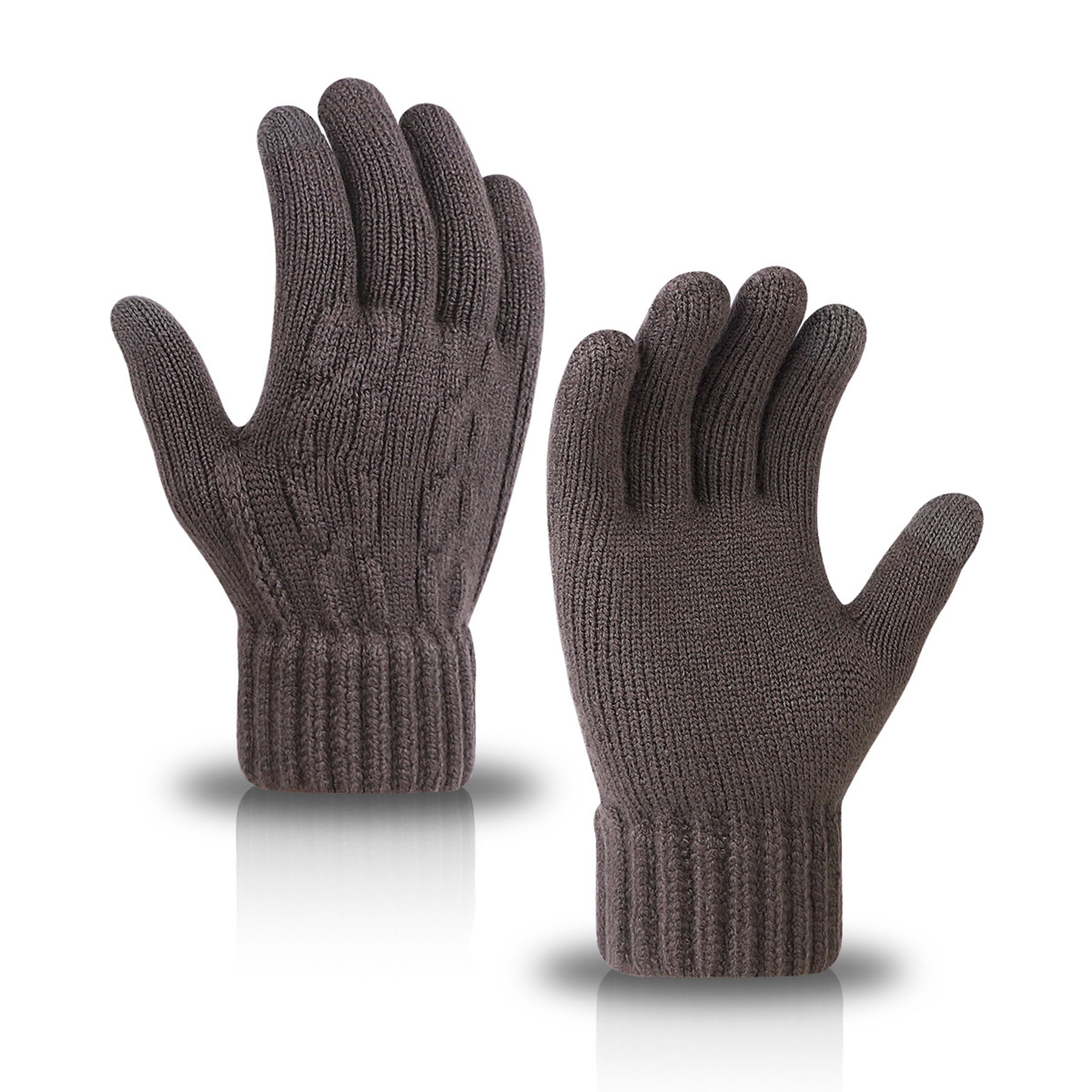 Knitted Fleece-Lined Gloves 2