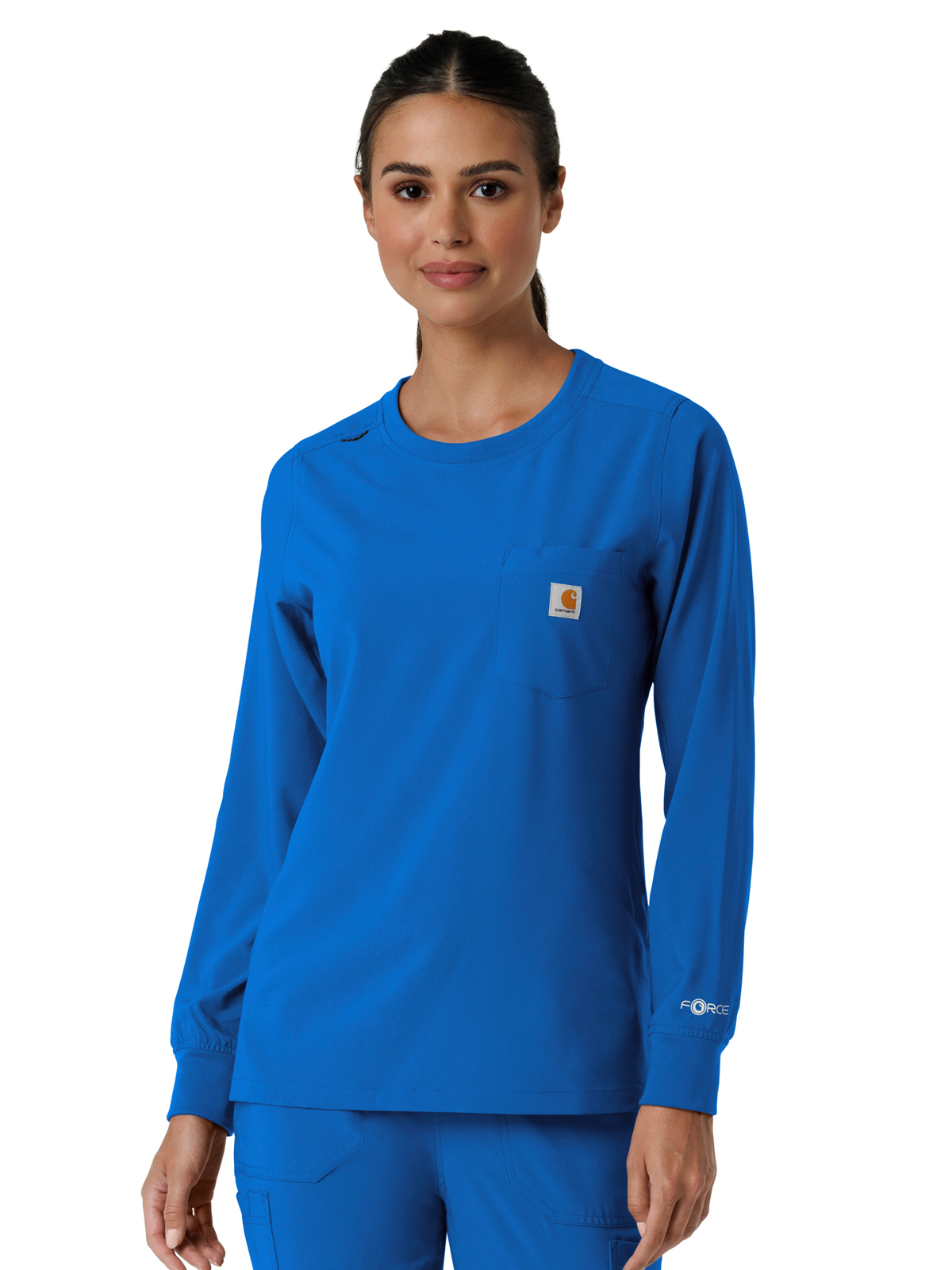 Carhartt Scrubs - Women's One-Pocket Crew Neck Long Sleeve Scrub Top 8