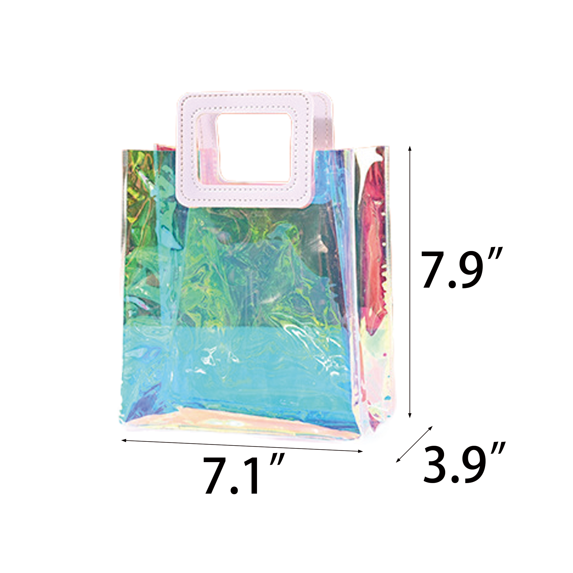 Holographic Laser PVC Fashon Shopping Tote Bag 1