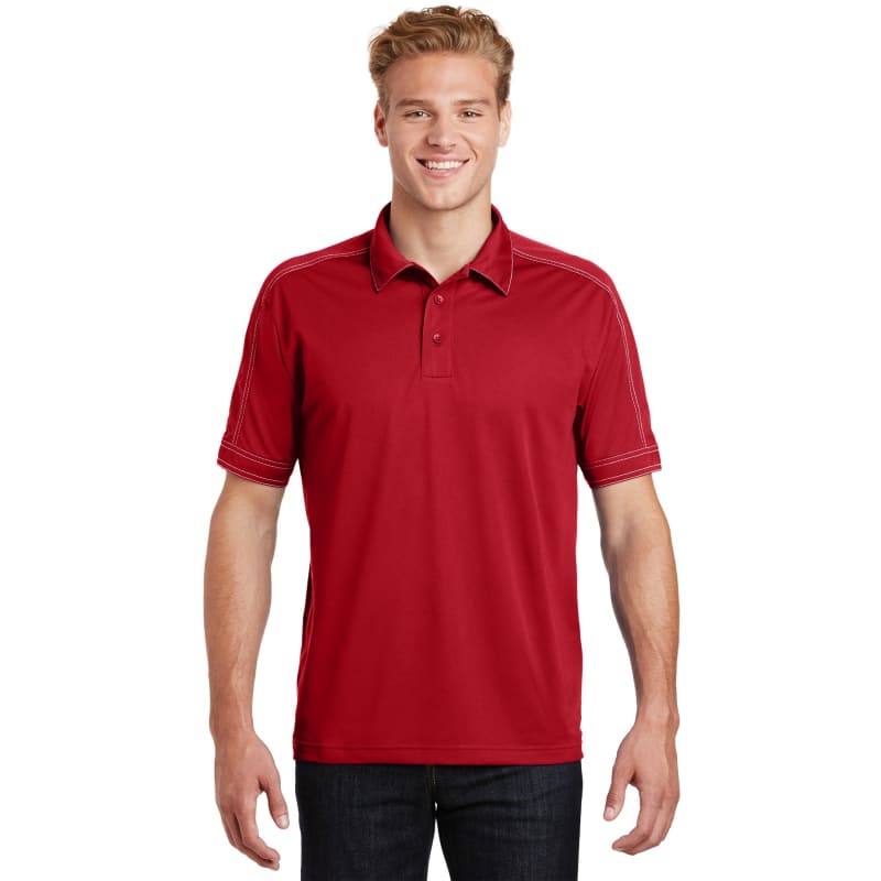 Sport-Tek Contrast Stitch Micropique Sport-Wick Polo. 21