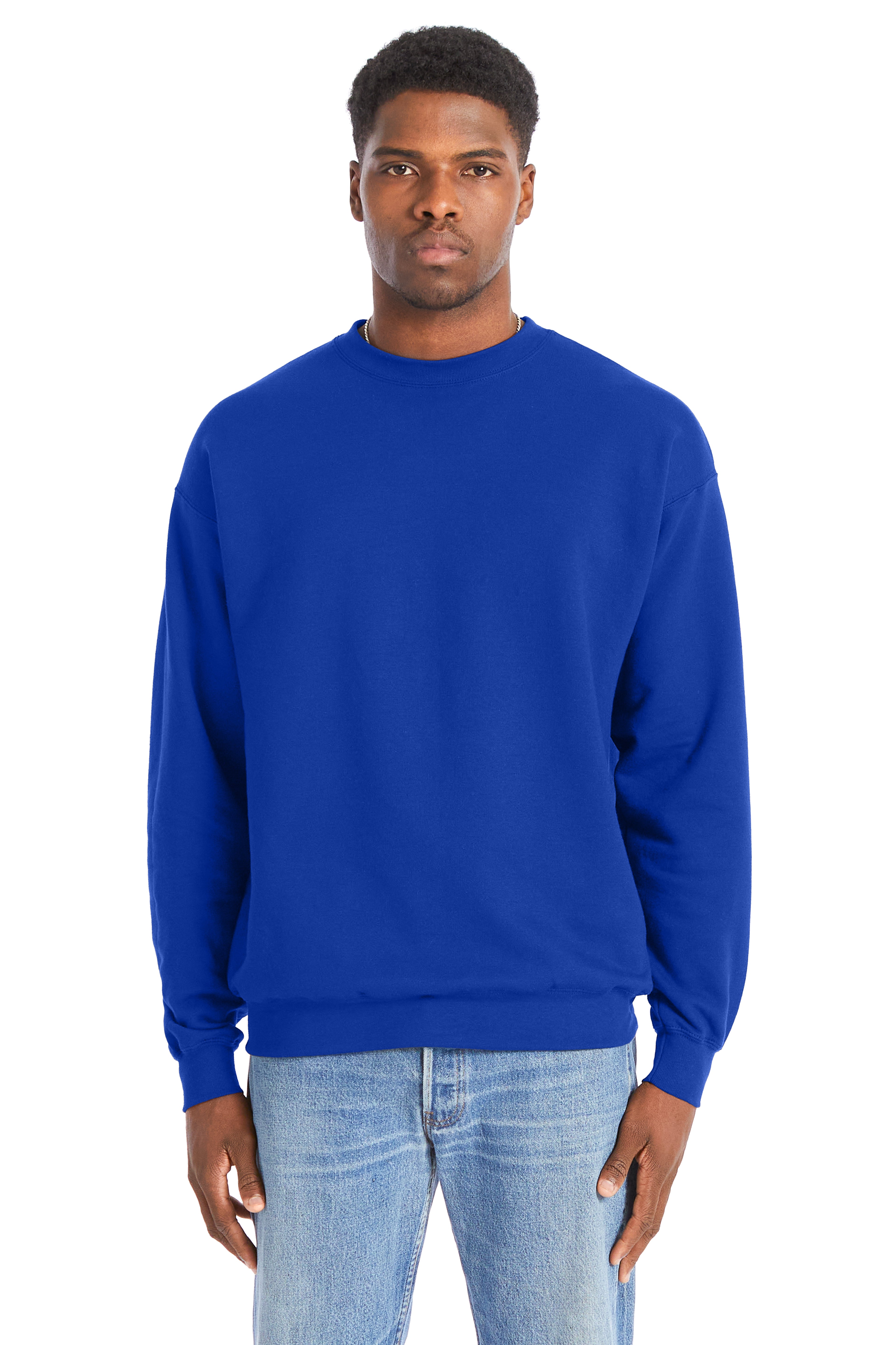 Hanes Perfect Sweat Crewneck, custom hoodie or sweatshirt with logo imprint 9