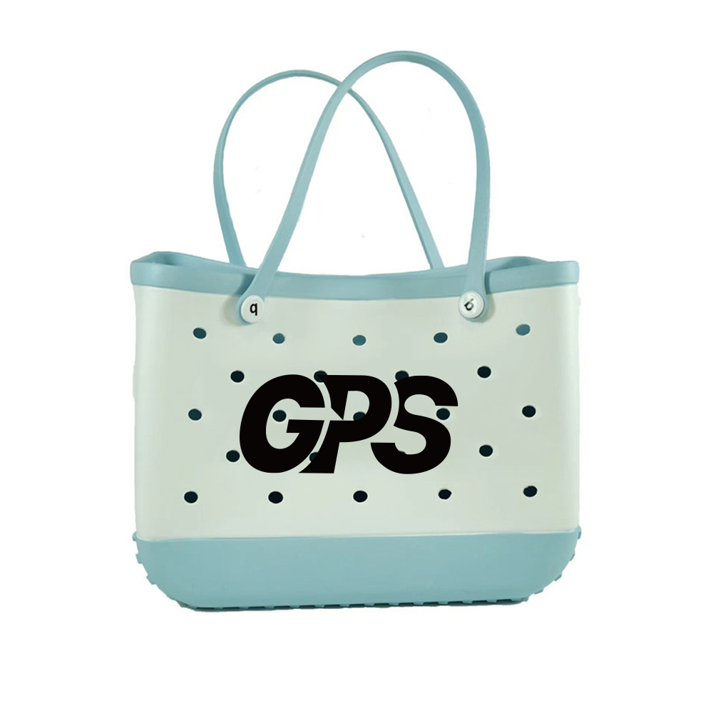 15" EVA Beach Mesh Basket Hole Tote Bag 5