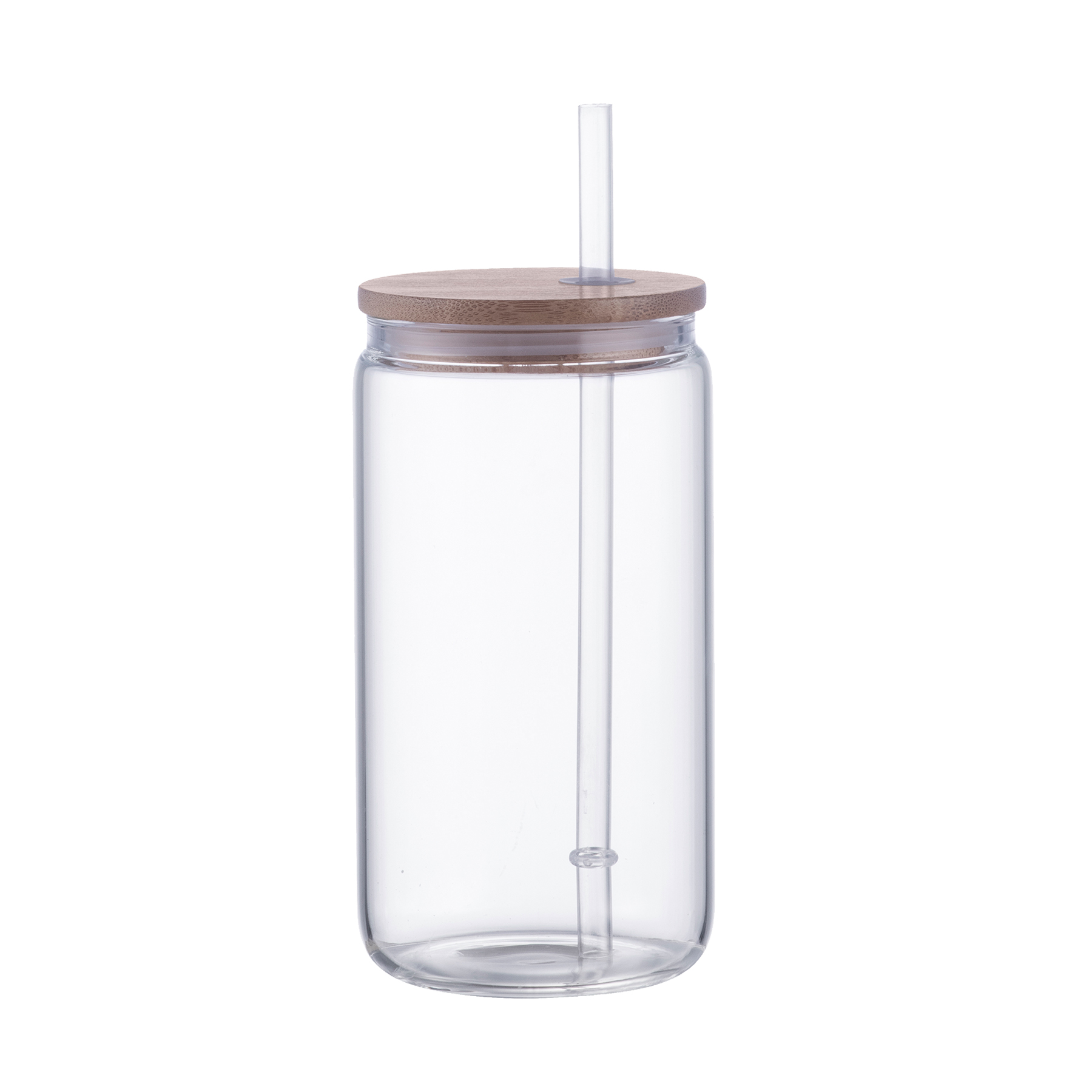 18oz. Glass Tumbler with Bamboo Lid & Straw 2