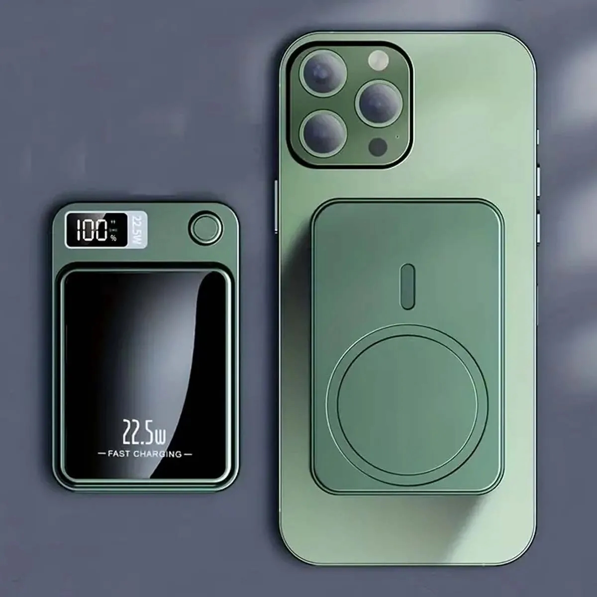 5000/10000mAh Mobile Magnetic Wireless Charging Power Bank 2
