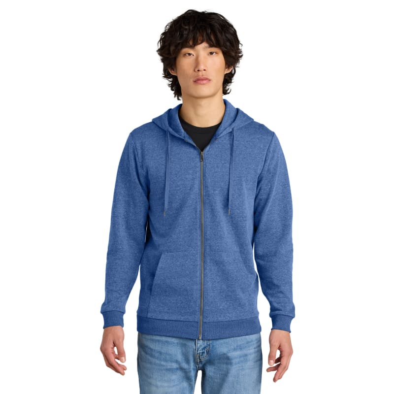 District Perfect Tri Fleece Full-Zip Hoodie, custom hoodie or sweatshirt with logo imprint 23