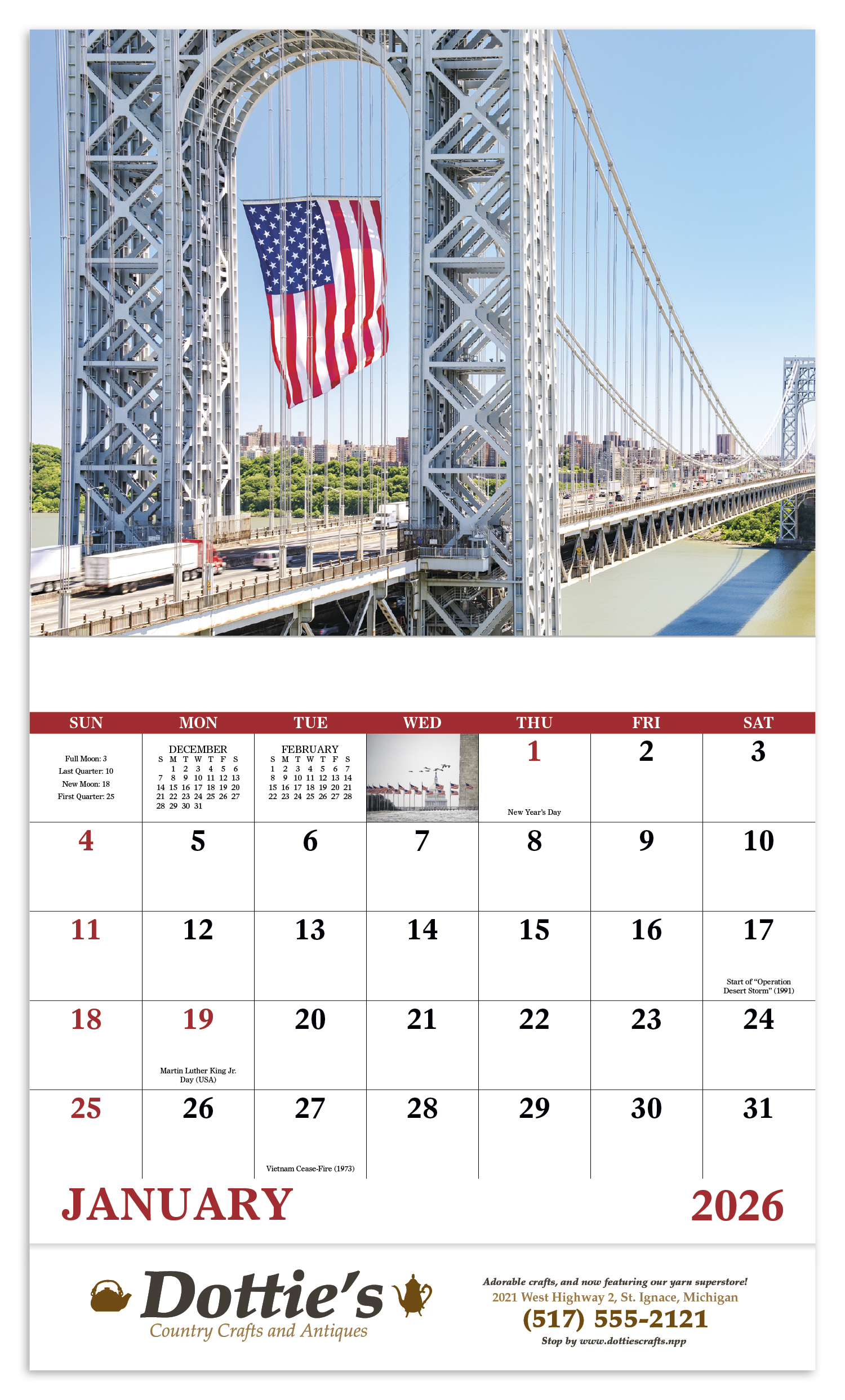 Good Value™ Celebrate America - Stapled Calendar 36