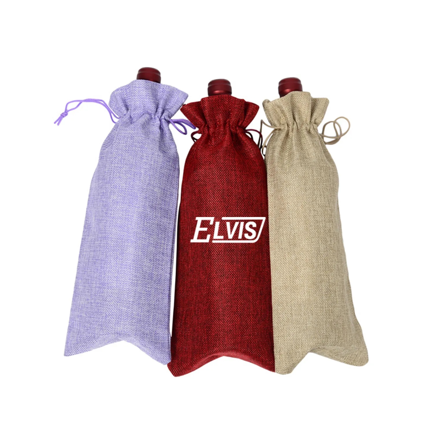 Drawstring Wine Bottle Bag 6