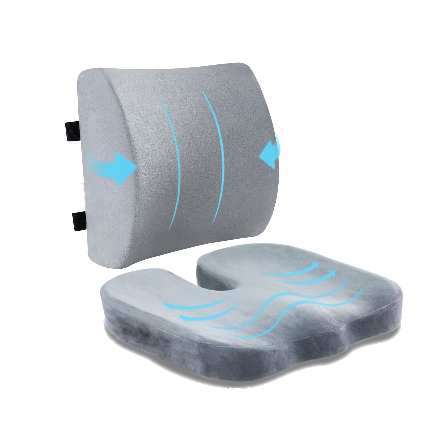 Seat Cushion and Lumbar Support Pillow 3
