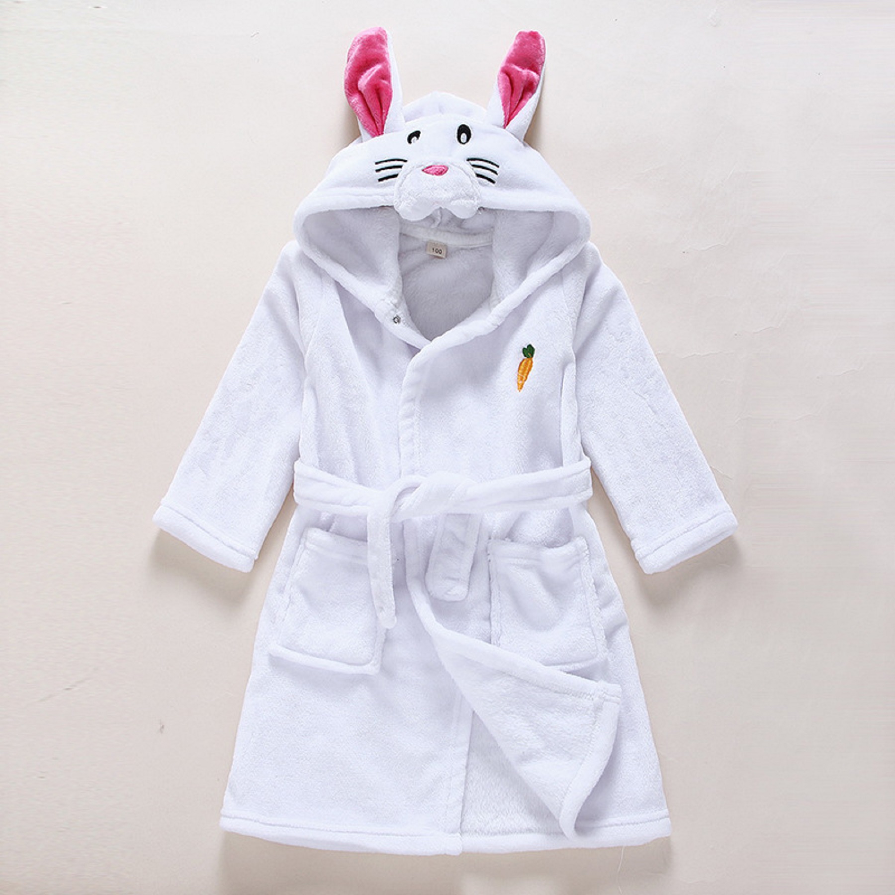 Unisex Baby Plush Animal Face Robe 9