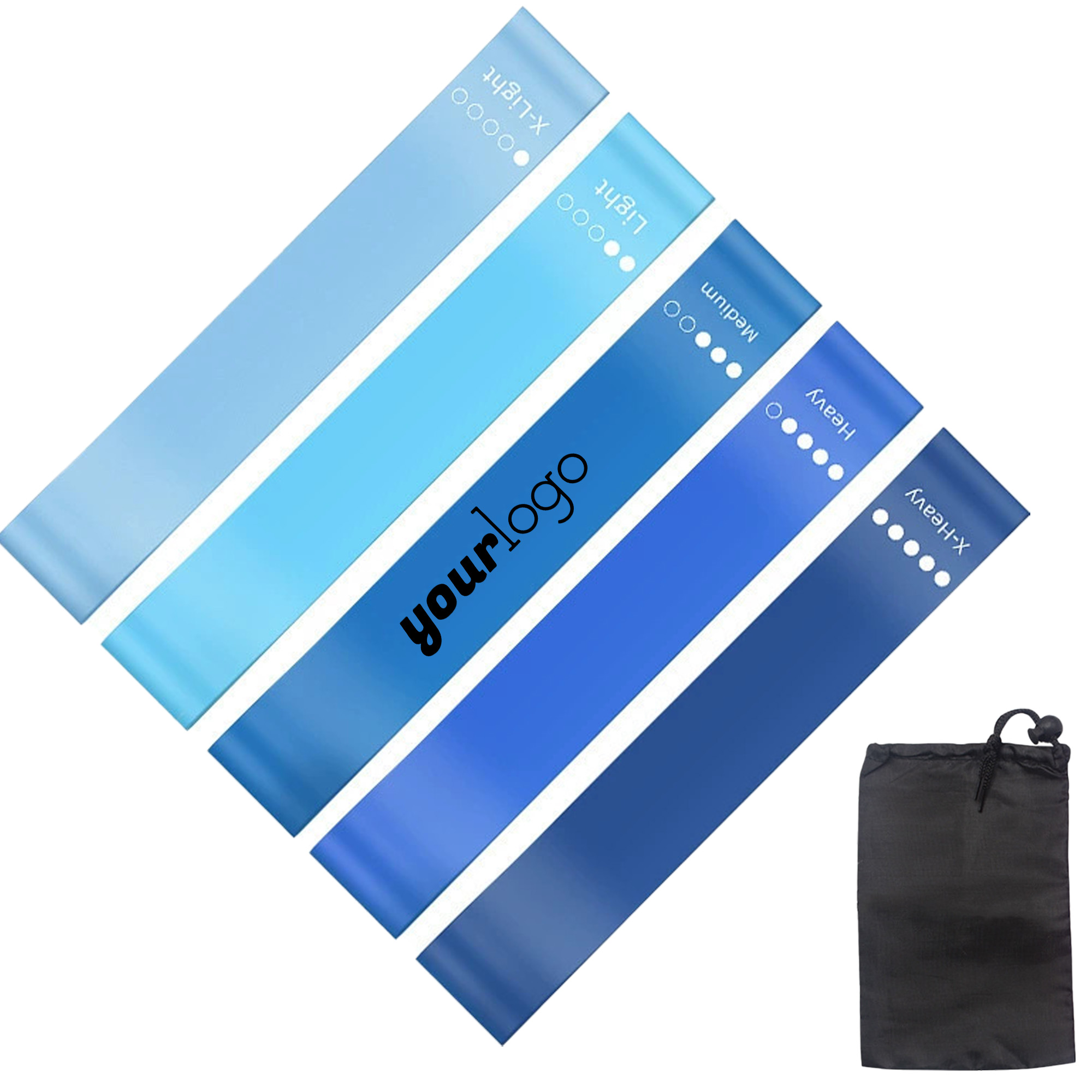 Color-Coded Resistance Loop Bands with Guide & Bag 2