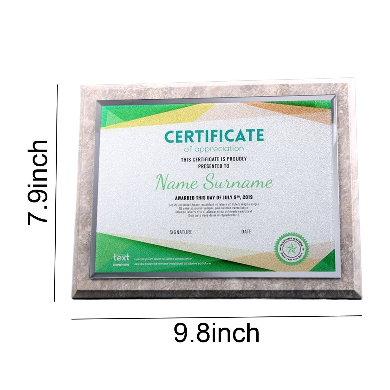 Marble Certificate Of Honor 3