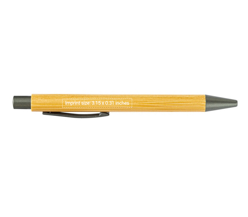 Bamboo Pen With Gunmetal 1