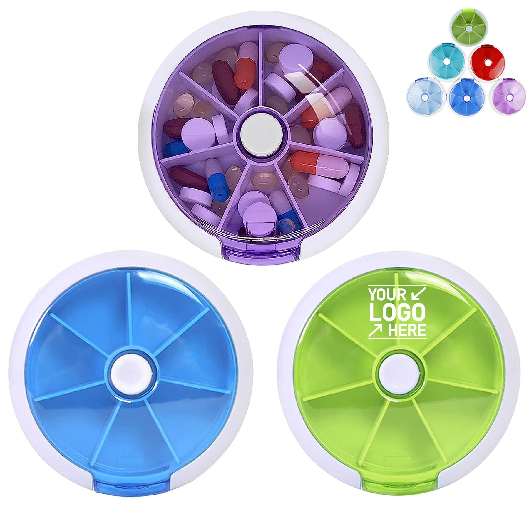 Travel Portable Weekly Pill Box