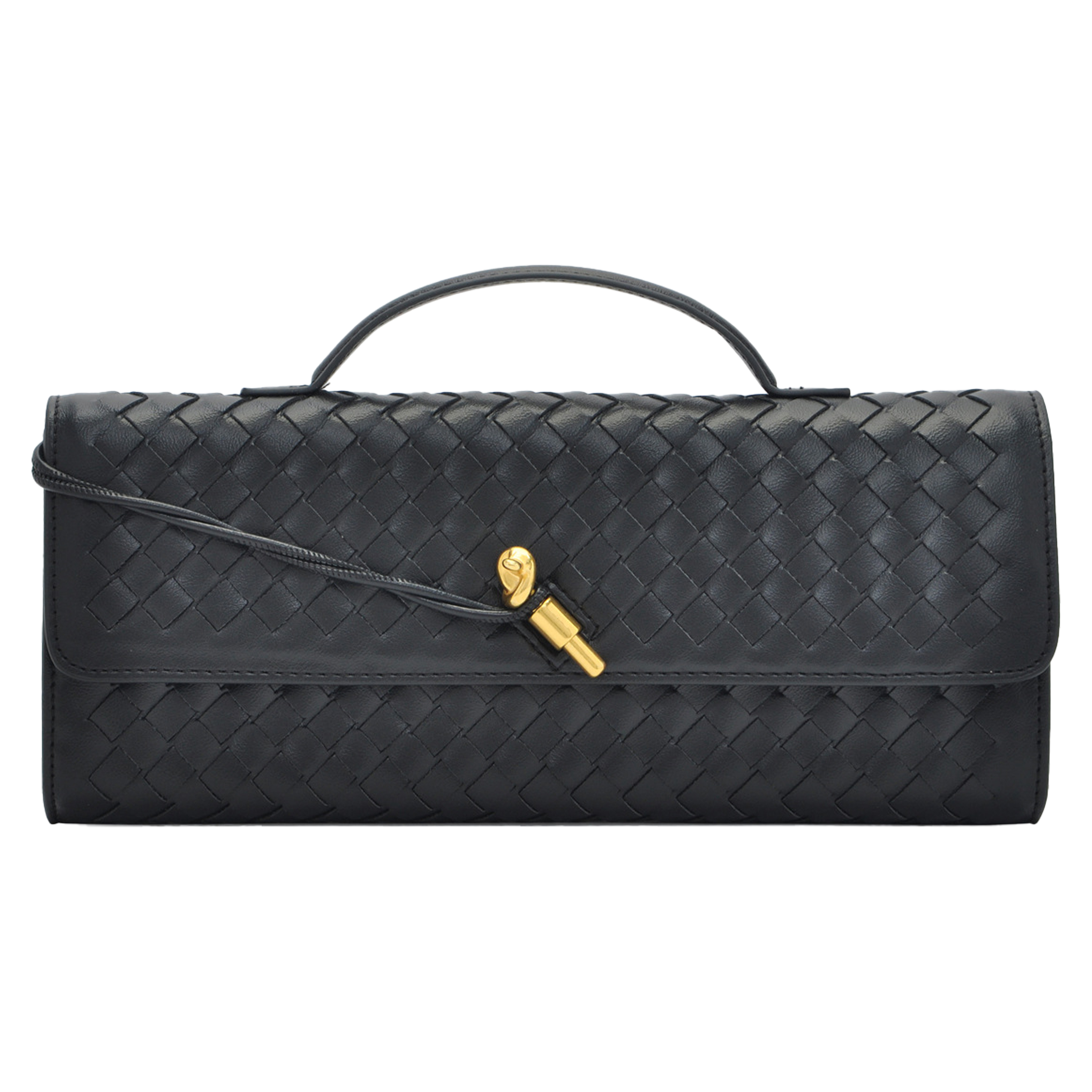 Pu Fashion Woven Hand-Held Diagonal Cross Bag 1