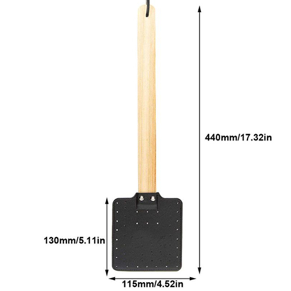 Leather Fly Swatter Mosquito Swatter With Wooden Handle 8