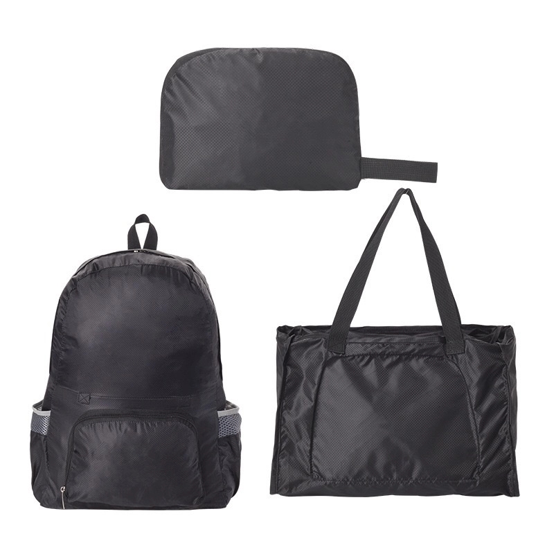 2 in 1 Foldable Travel Backpack & Tote Bag Shopping Handbag 13