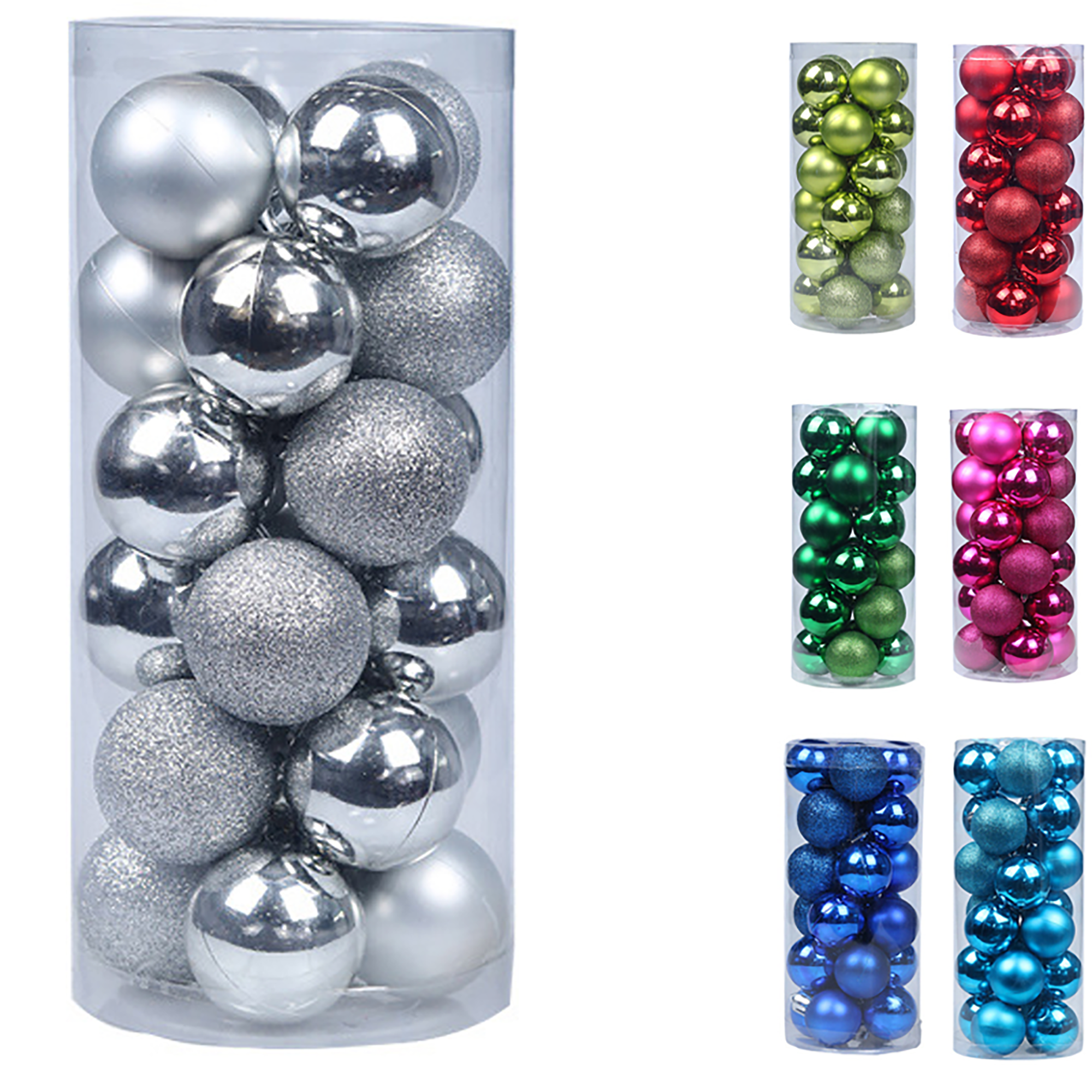 Festive Round Decorations 24-Pack 4