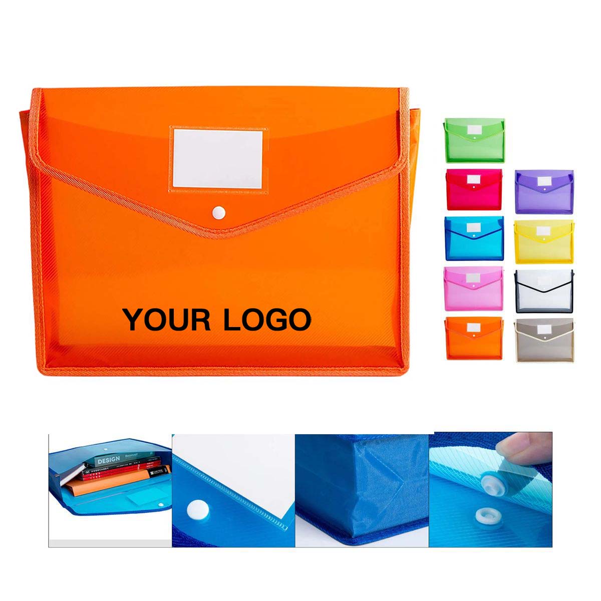 Snap Lock File Folder for Papers and Books 6