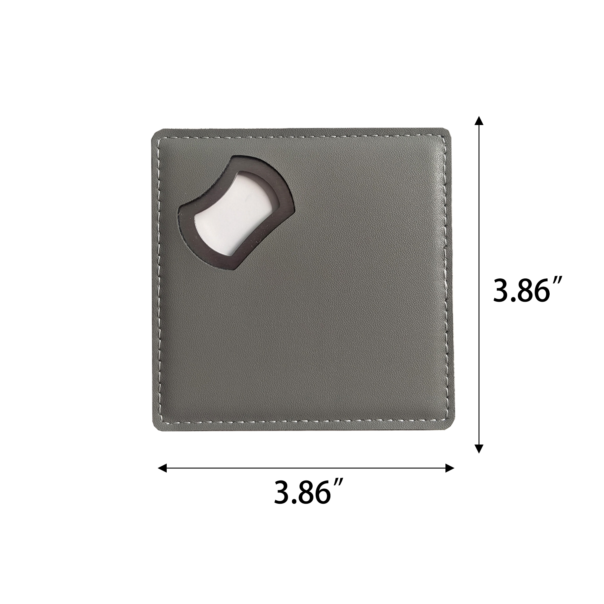 Square Leather Drink Coaster 3