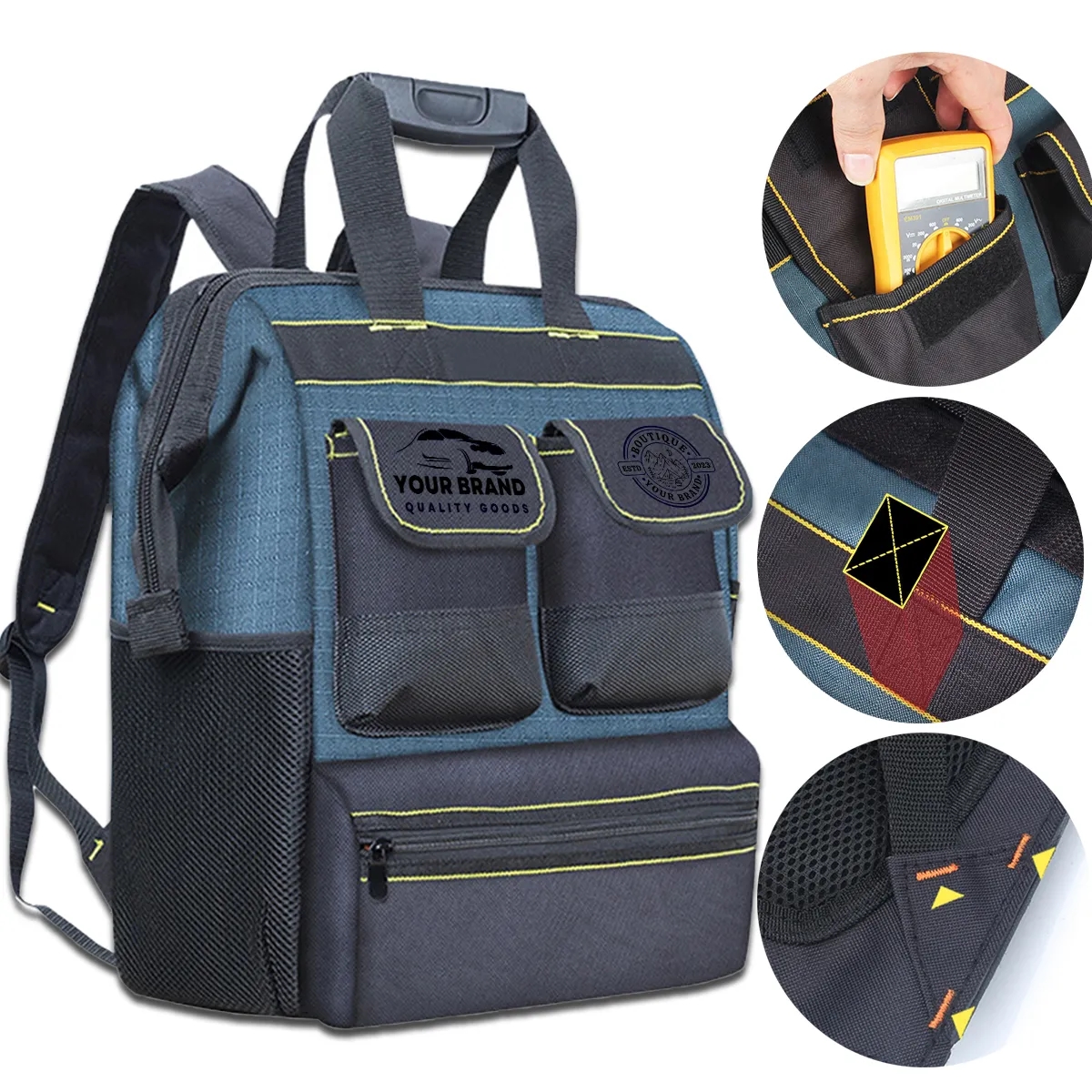 Multifunction Hardware Backpack Wear-Resistant Tool Bag Box 3