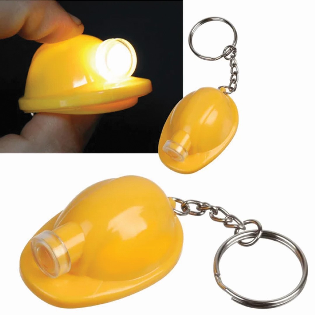Safety Helmet Flashlight Keychain 2