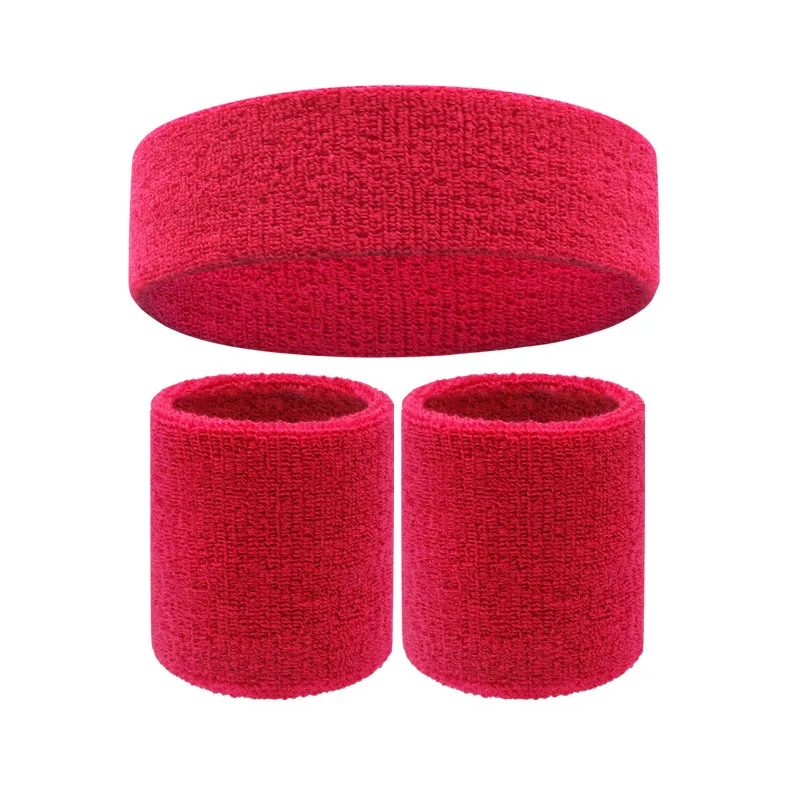 Sweatband Sports Headband Wristband Set 1