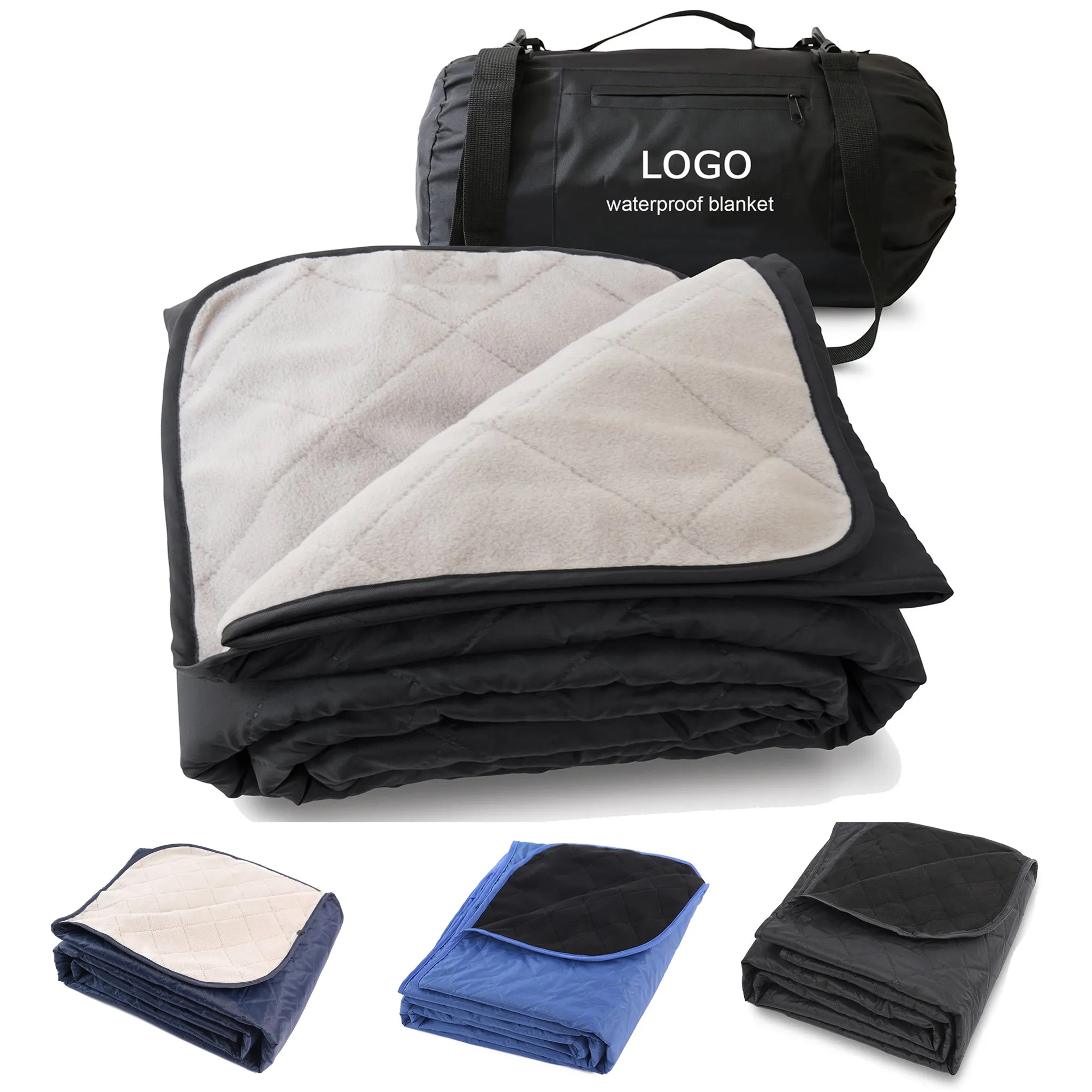 Foldable Waterproof Fleece Blanket 2