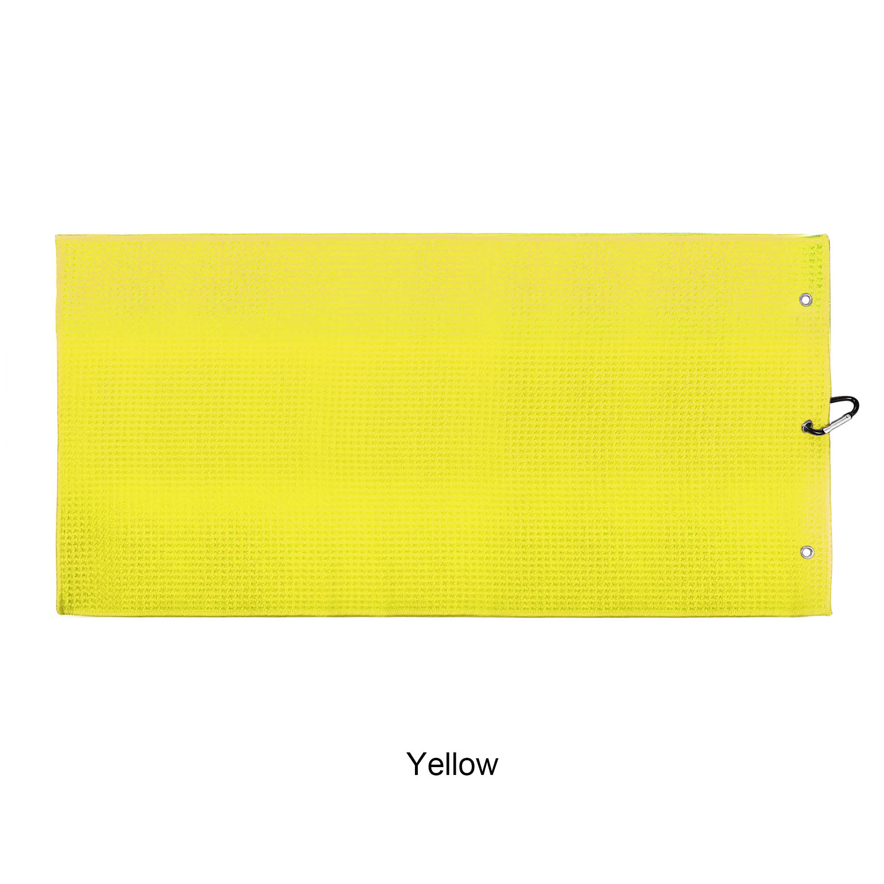 Microfiber Waffle Two-fold Golf Towel w/ Carabiners Clip 12" x 24" 17