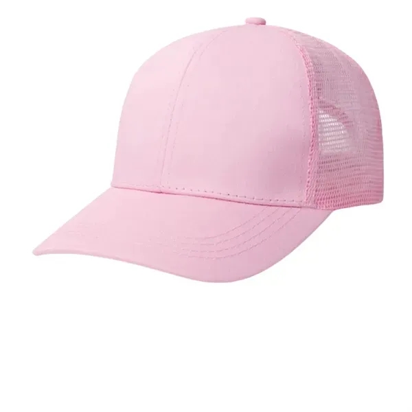 Cotton Mesh Ponytail Baseball Cap 14