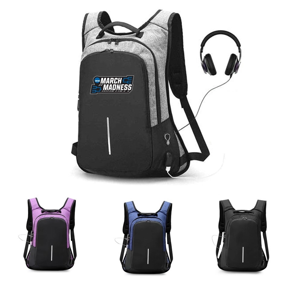 Anti Theft Backpack With USB Port 4