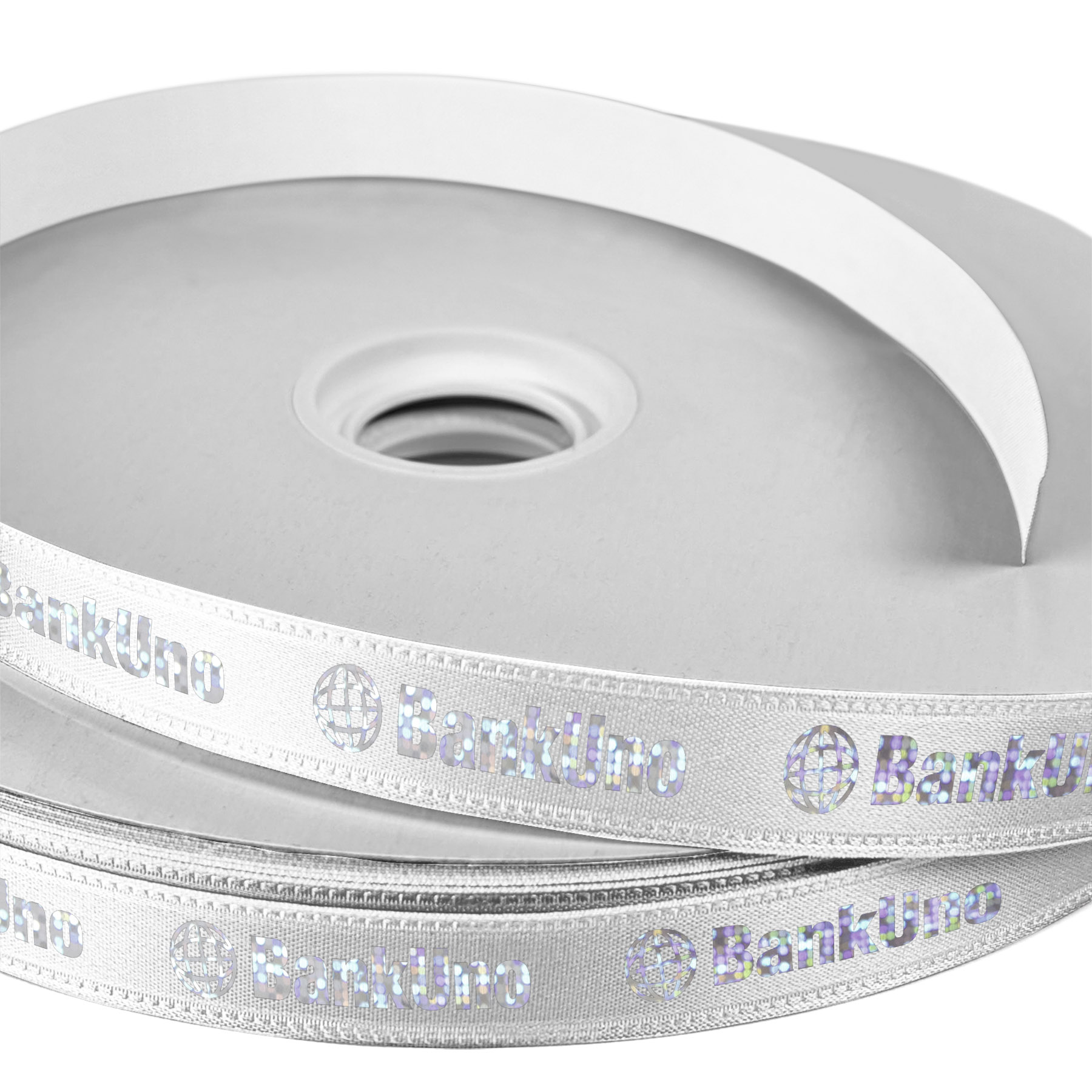 5/8" Badge Satin Ribbon - 50yd Roll - Foil Print 33
