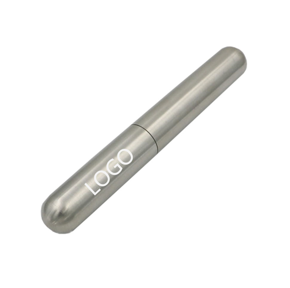 Single Tube Thickened Stainless Steel Cigar Holder Humidor 10