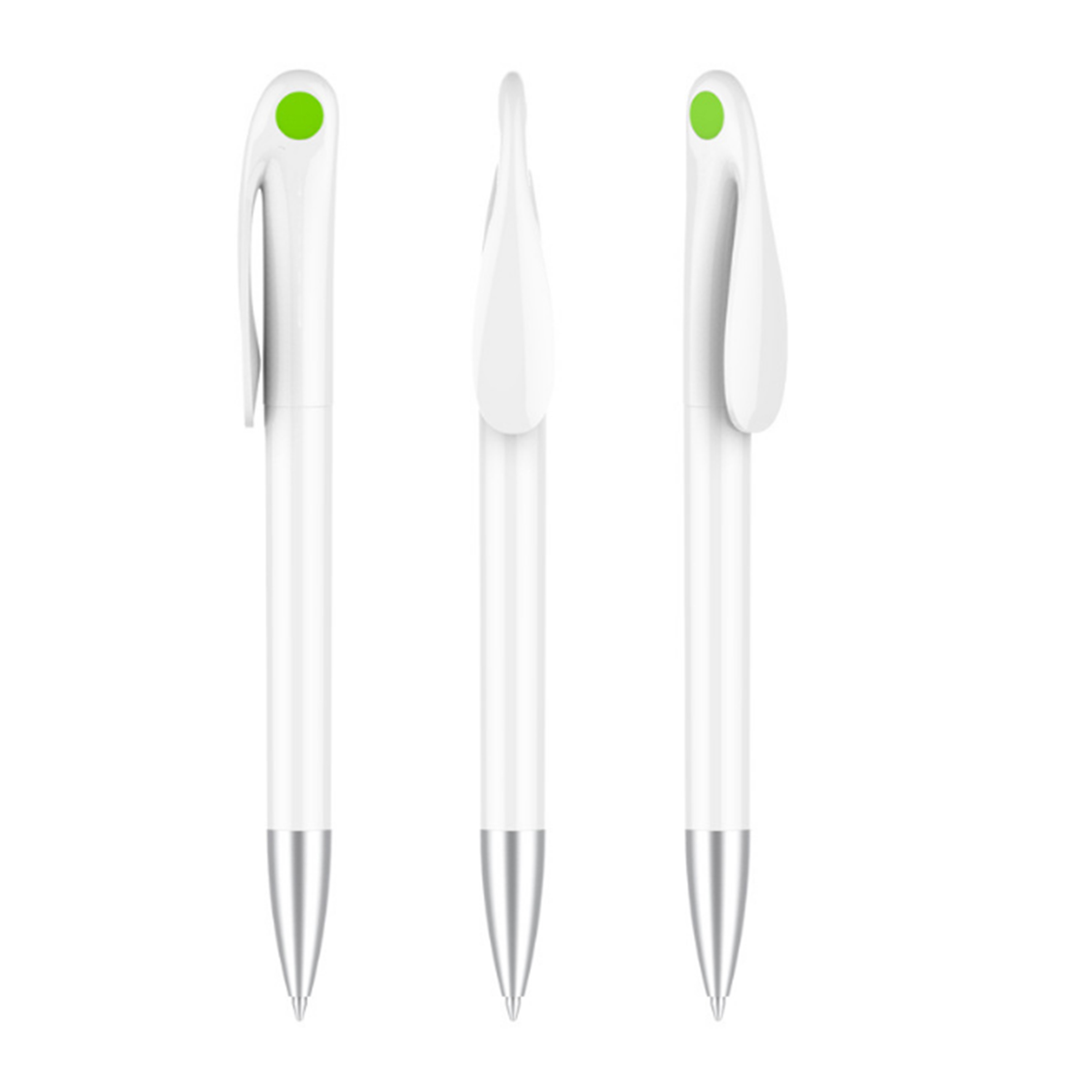 Durable Clip Plastic Black Ballpoint Pen 13