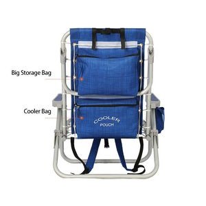 Outdoor Foldable Aluminum Backpack Beach Chair 5