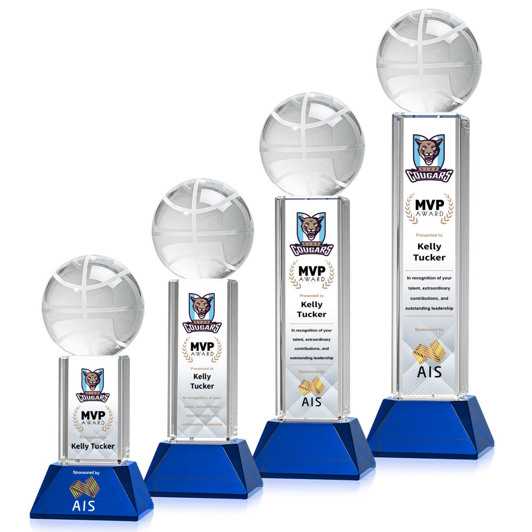Basketball VividPrint™ Award on Stowe - Blue 5