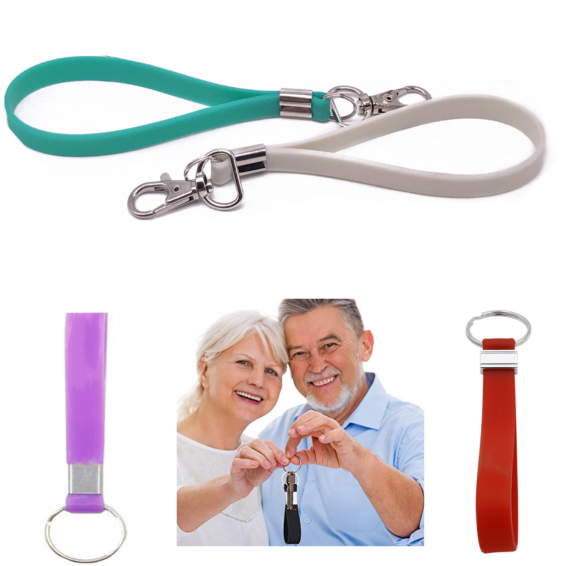 Silicone Wristband Keychain 1