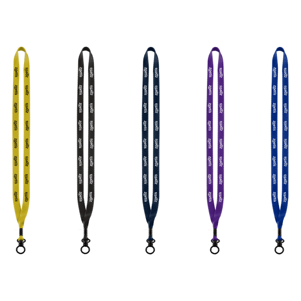 1/2" Polyester Lanyard with Plastic O-Ring 3