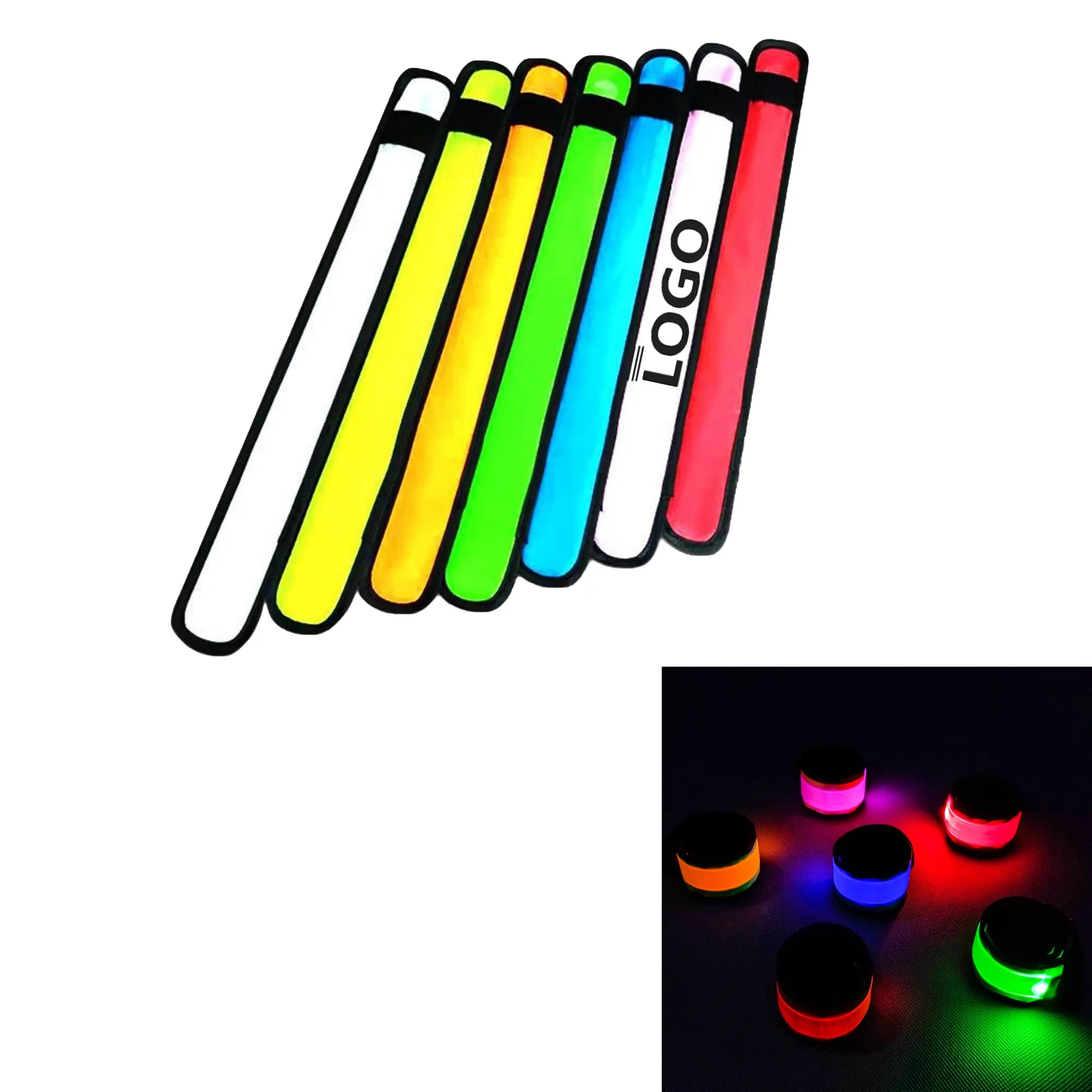 LED Slap Bracelet Wristband MOQ 100PCS 5