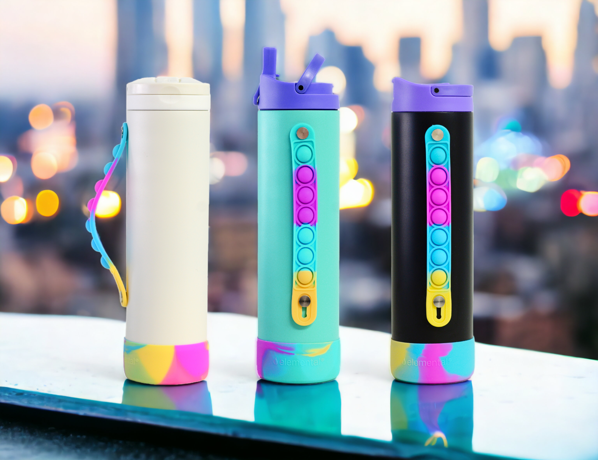 Elemental® Iconic Pop Fidget 20oz Stainless Steel Water Bottle - Vacuum Insulated 19