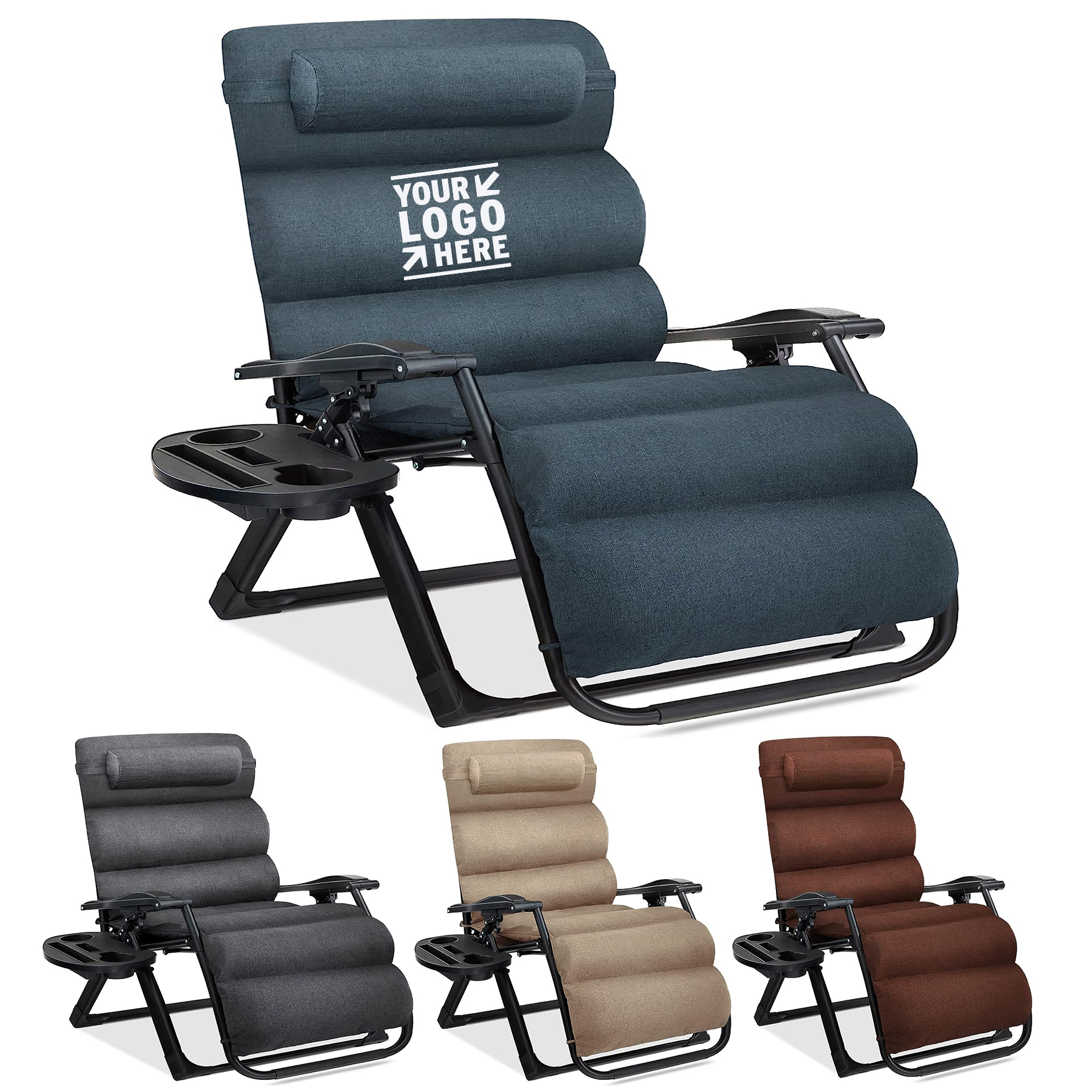 Removable Cushion Folding Outdoor Patio Recliner Best Choice Product Oversized Zero Gravity Chair 2